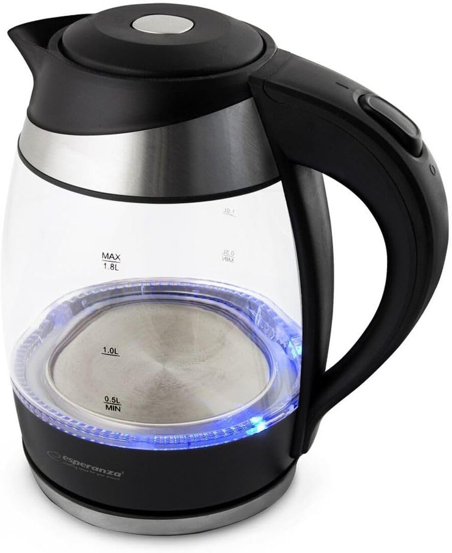 მინის ელექტრო ჩაიდანი Esperanza GULLFOSS EKK009 (1.8ლ, 2200W) - LED განათებით - Image 4