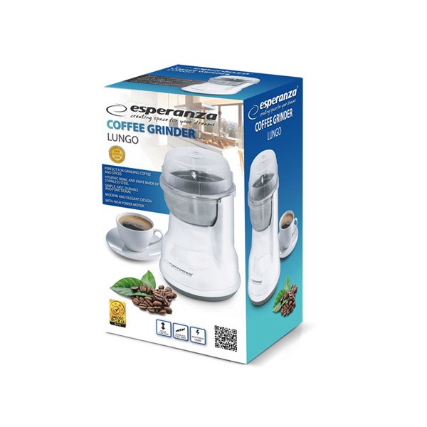 ყავის საფქვავი Esperanza LUGO EKC002W (160W, 50გ) - თეთრი - Image 7