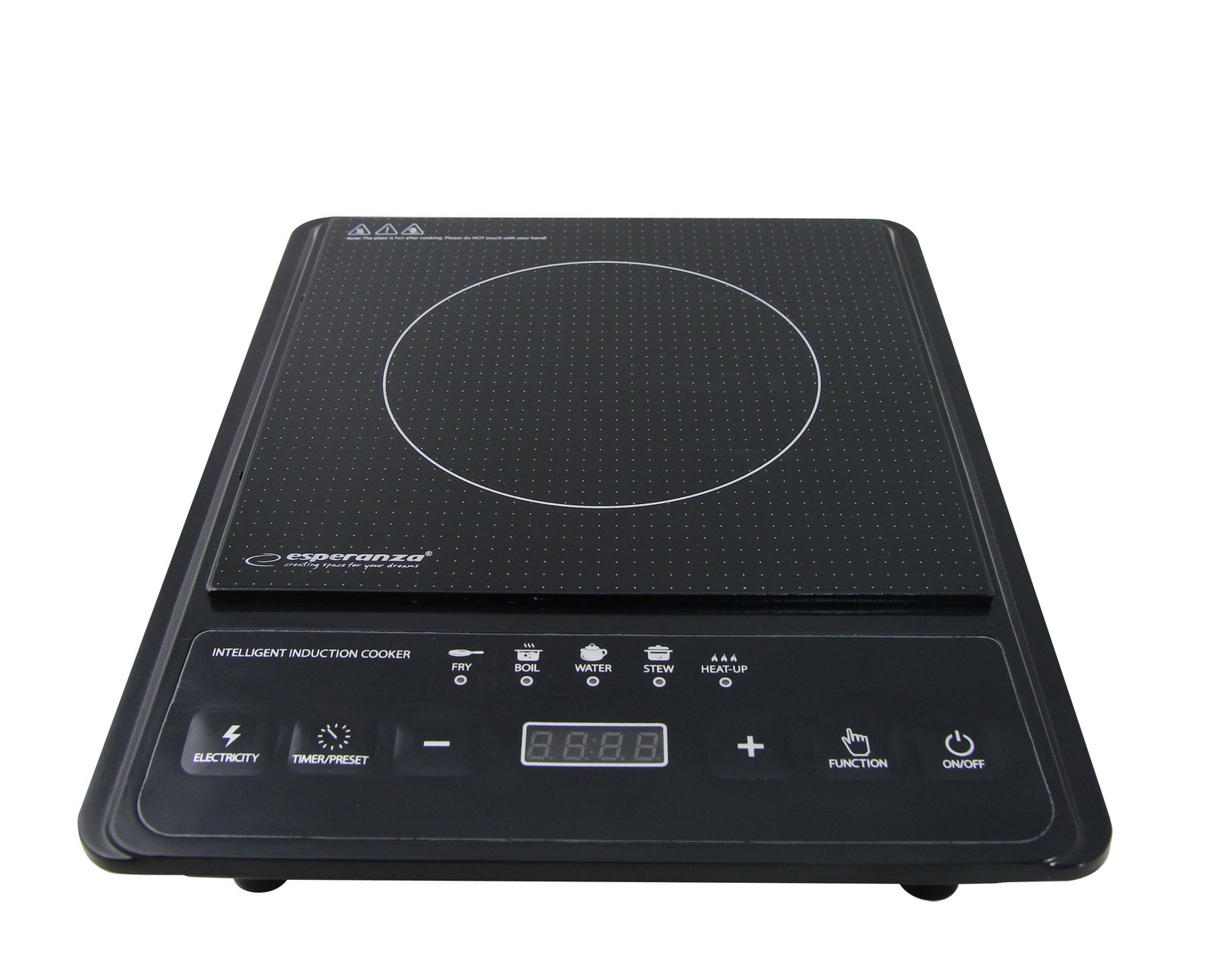 ინდუქციური ელექტრო ქურა Esperanza KRAKATAU EKH011 (2000W) - ენერგოეფექტური - Image 7