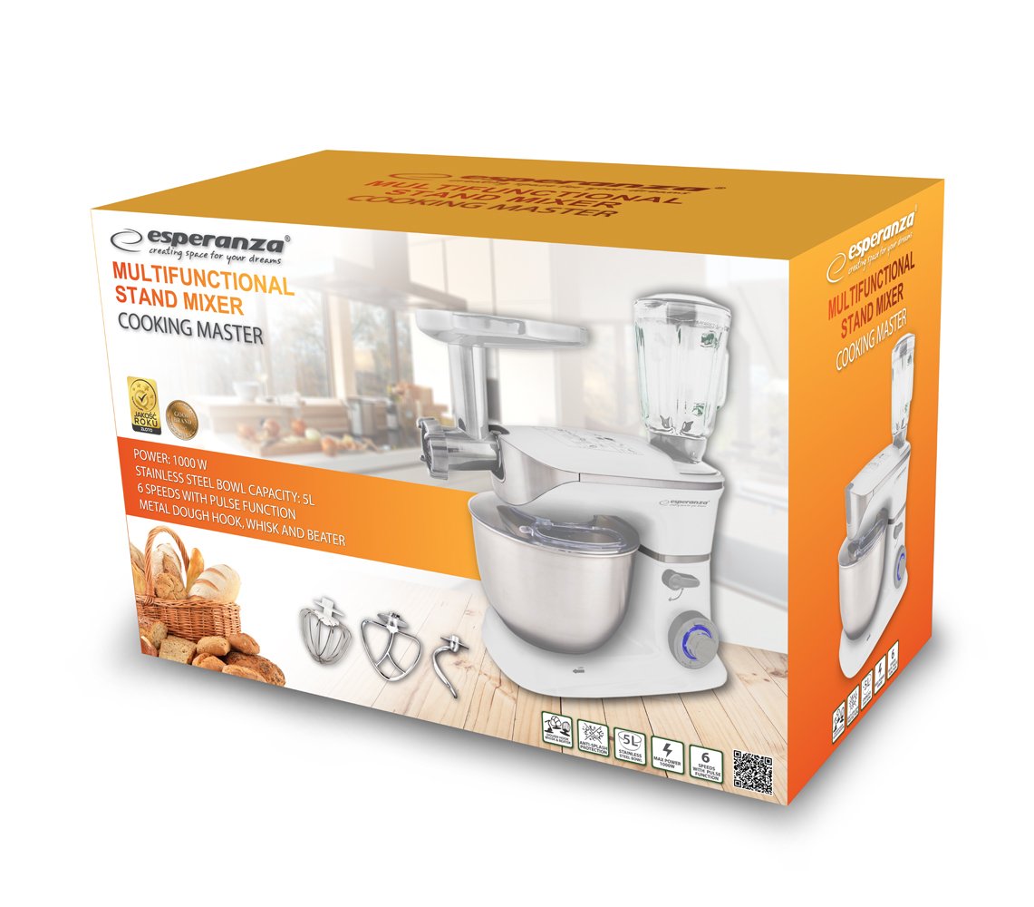 პლანეტარული სამზარეულოს რობოტი Esperanza COOKING MASTER (1000W) - Image 3